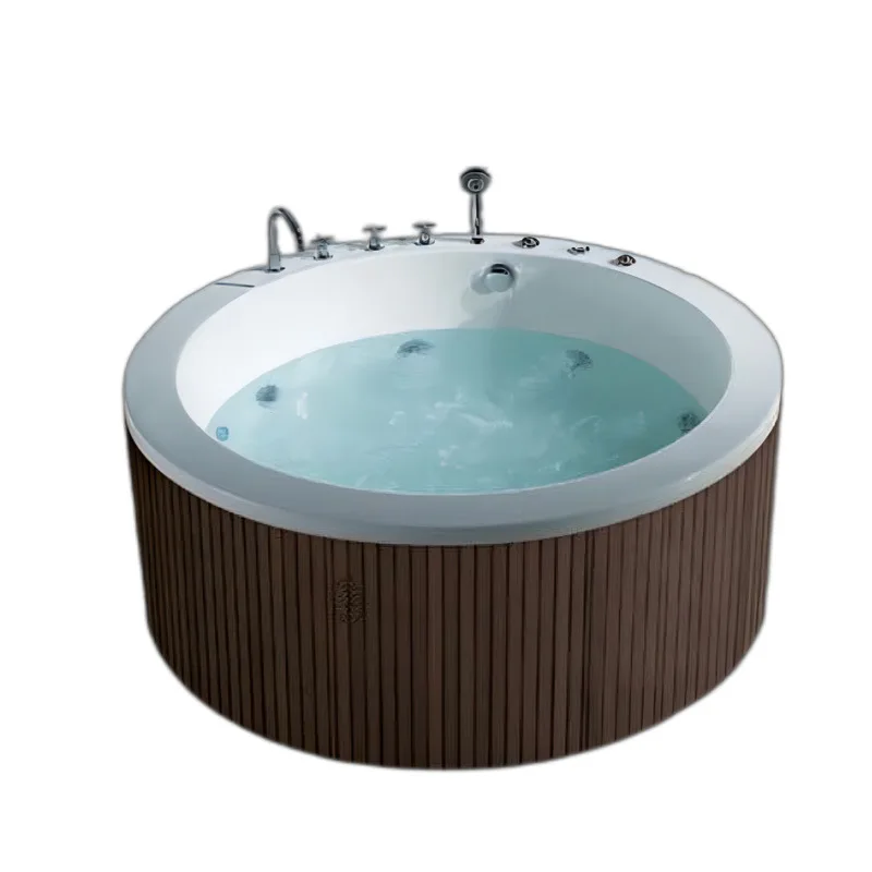 

Round acrylic Jacuzzi Outdoor Large Pool Villa Clubhouse B & B Soaking Pool, Constant Temperature Smart