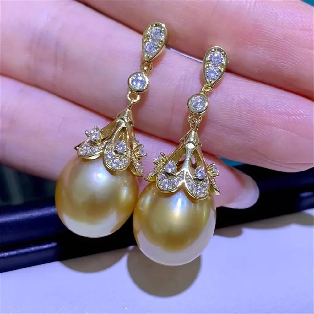 925 Silver Pearl Beads Stud Earrings Setting Base Diy Jewelry Making Findings&Components No Pearl E026