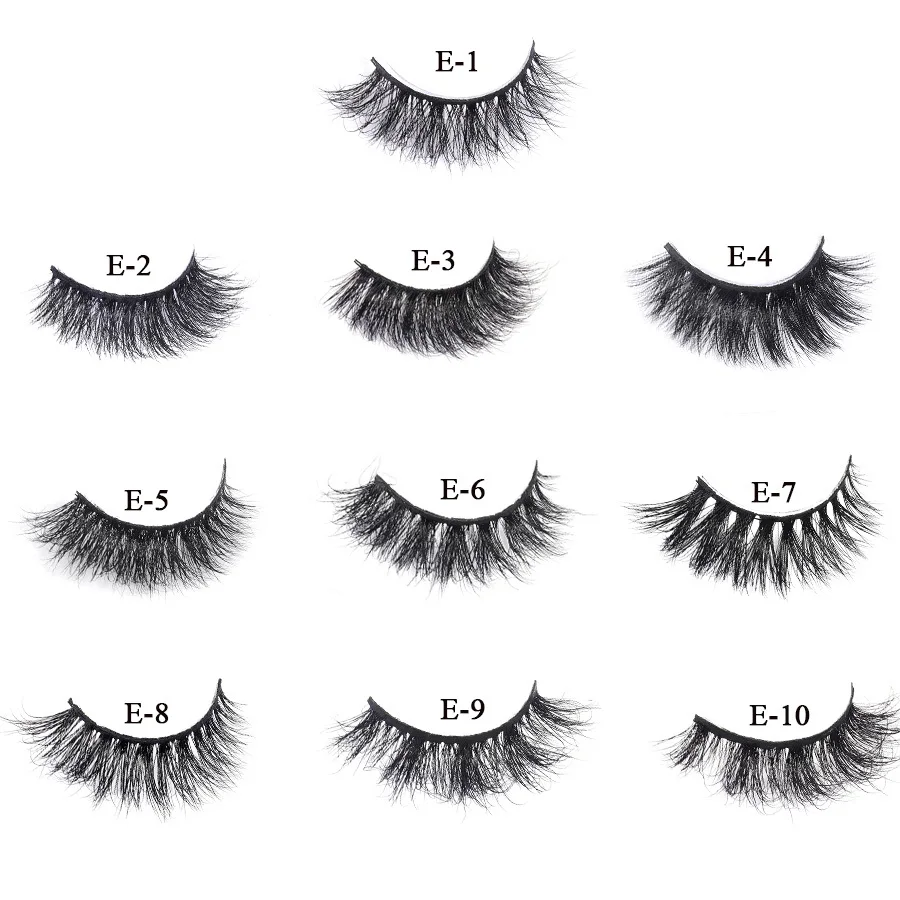 5D Mink Eyelashes Wholesale 10/30/50 Lashes Soft Volume Natural Makeup 3d Mink Lashes In Bulk Box Packaging Custom Logos Makeup