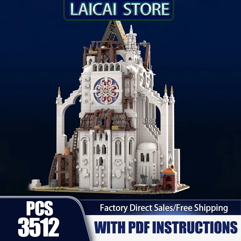 City Building Model Moc Bricks Medieval Construction Sites Technology Modular Blocks Gifts Construstion Toys DIY Sets Assembly