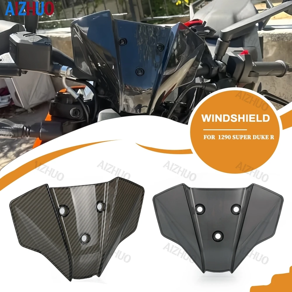 

For 390 Duke 250 Duke 250 Duke125 2024 2025 2026 Windshield Flyscreen Front Wind Deflector Shield Screen Airflow Windscreen Bolt
