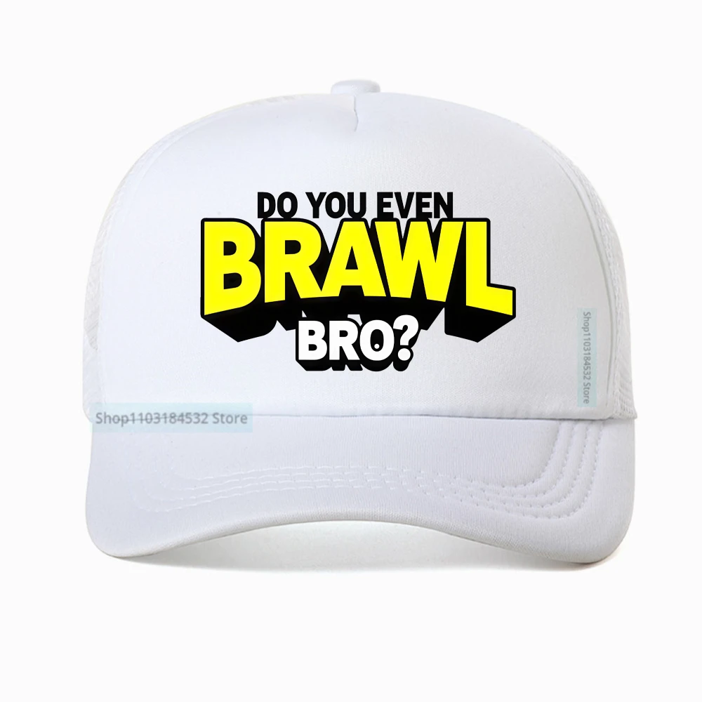 Śmieszna czapka z daszkiem z grafiką \\\\\\\"Do You Even Brawl Bro?\\\\\\\" Męska Damska Humorystyczna Streetwearowa czapka baseballowa Unisex Casualowa czapka typu trucker z siatką, czapka snapback