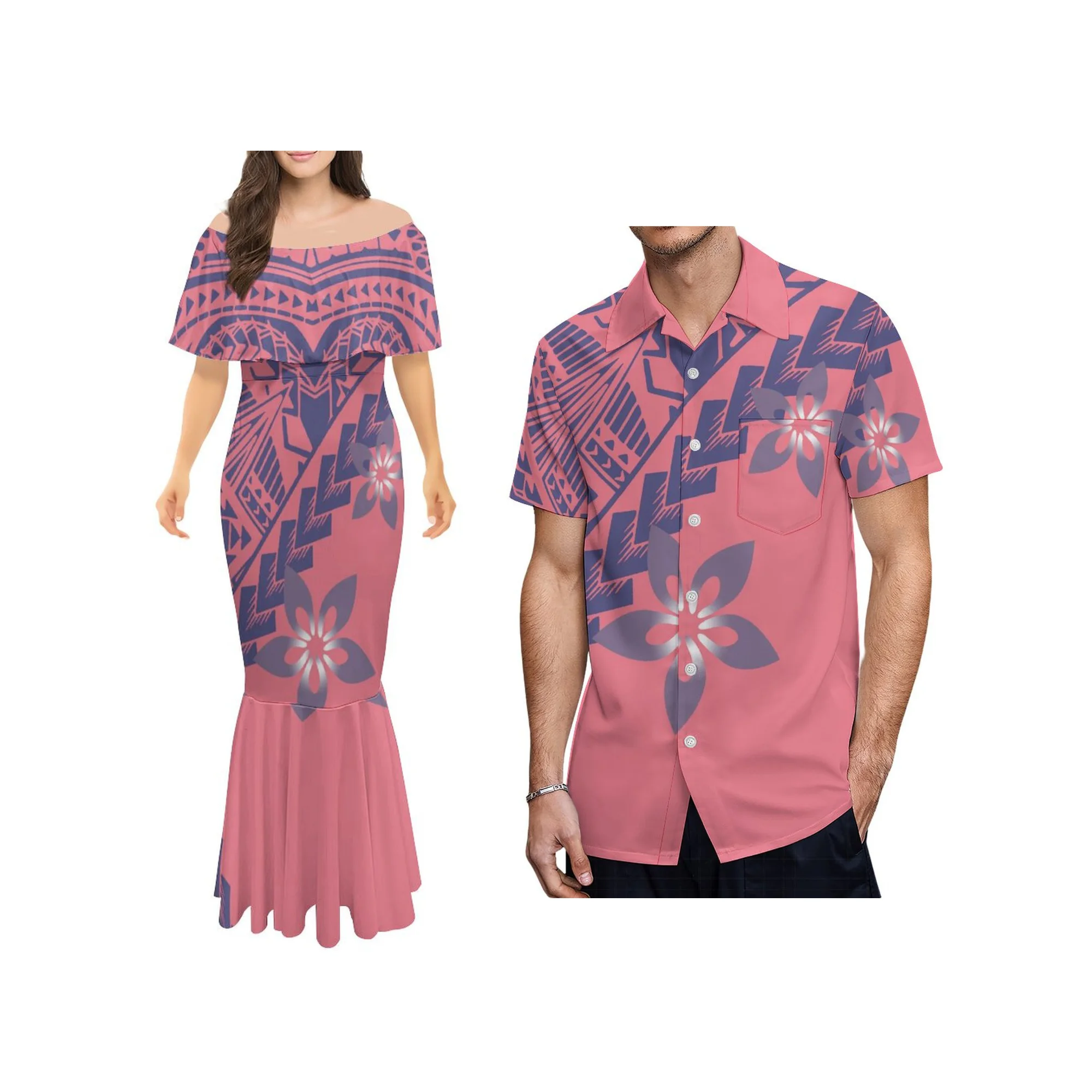 

Polynesian Tribal Clothes Drop Shipping Good Quality Mermaid Loose Streetwear Dress For Female Free Shipping