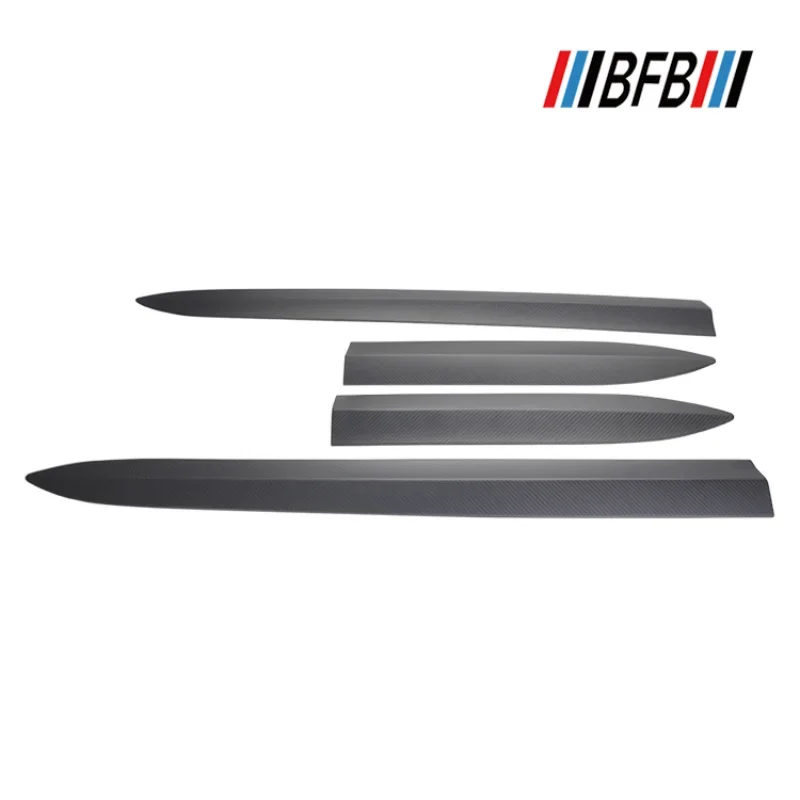 

For Tesla Model3 Real Dry carbon fiber body door trim matte anti-collision scratch decorative skirt modification Accessories