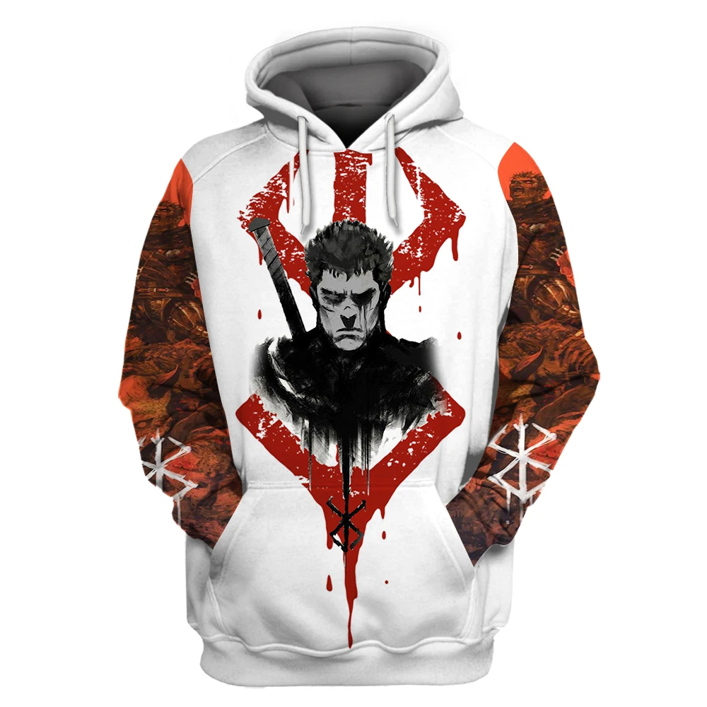 SONSPEE Berserker Guts Griffith Harajuku Hoodie 3D Printed Men Women Cartoon Streetwear Plus Size Fashion Casual Hip Hop Hoodies