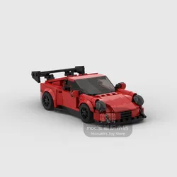 MOC-GT-RS racing sports car Vehicle Racer Building Blocks Brick Creative Garage Toys for Boys