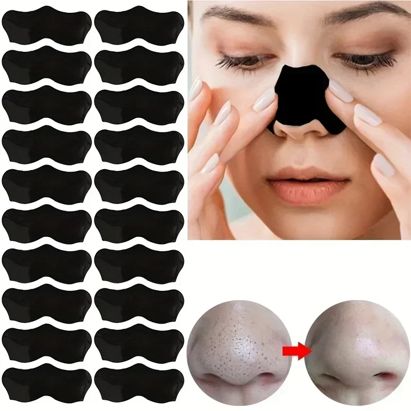 Bandes pour points noirs et nez, 10 à 100 pièces, nettoyage en profondeur des taches nasales, autocollants pour points du visage, masque nasal, Shill pour l'acné et la tête noire, livraison directe