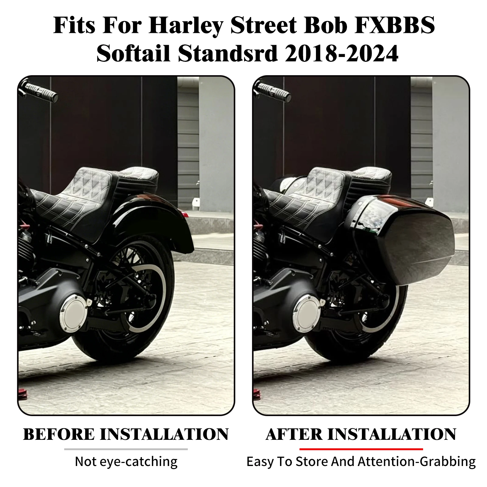 Motorcycle Hard Saddlebags Docking Mounting Kit For Harley Low Rider ST FXLRST 2022-24 FXLRS 20-24 FXLR Street Bob FXST 2018-24