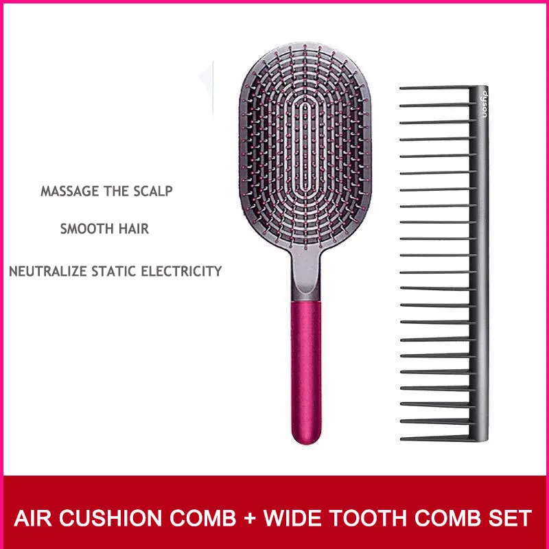 New Girls Hair Comb Scalp Massage Airbag Hairbrush Wet Curly Detangle Brush For Salon Hairdressing Styling Tools For Dyson Women