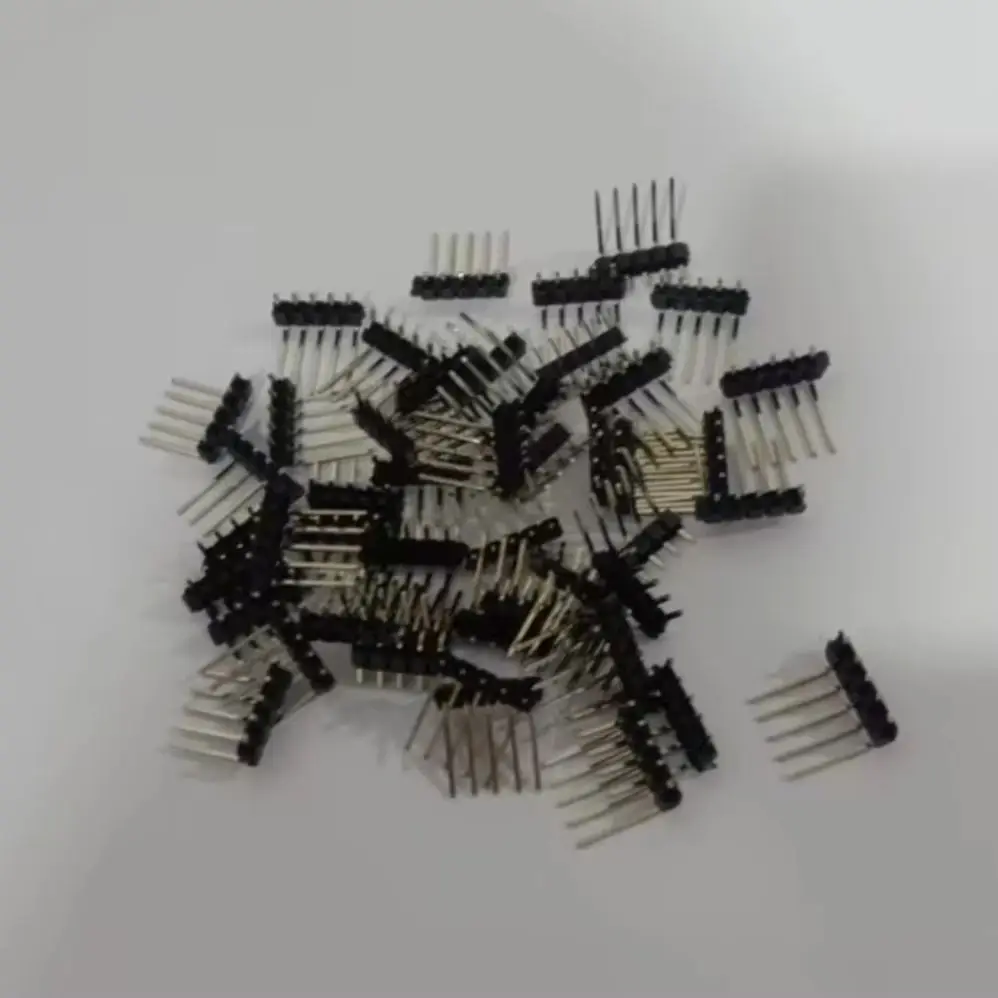 100PCS 2.54MM Pin Header Right Angle (90°)  2P 3P 4P 5P