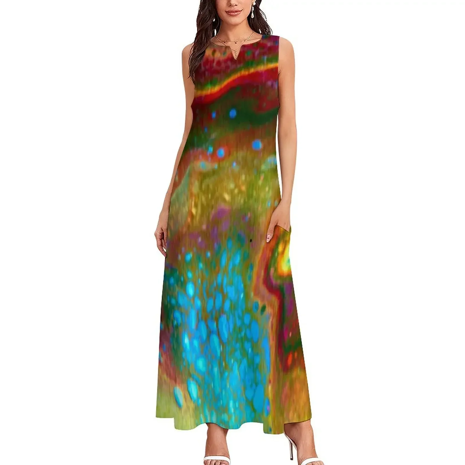 Abito lungo luminoso abito estivo donna 2025 abiti da ballo Abito per donne incinte