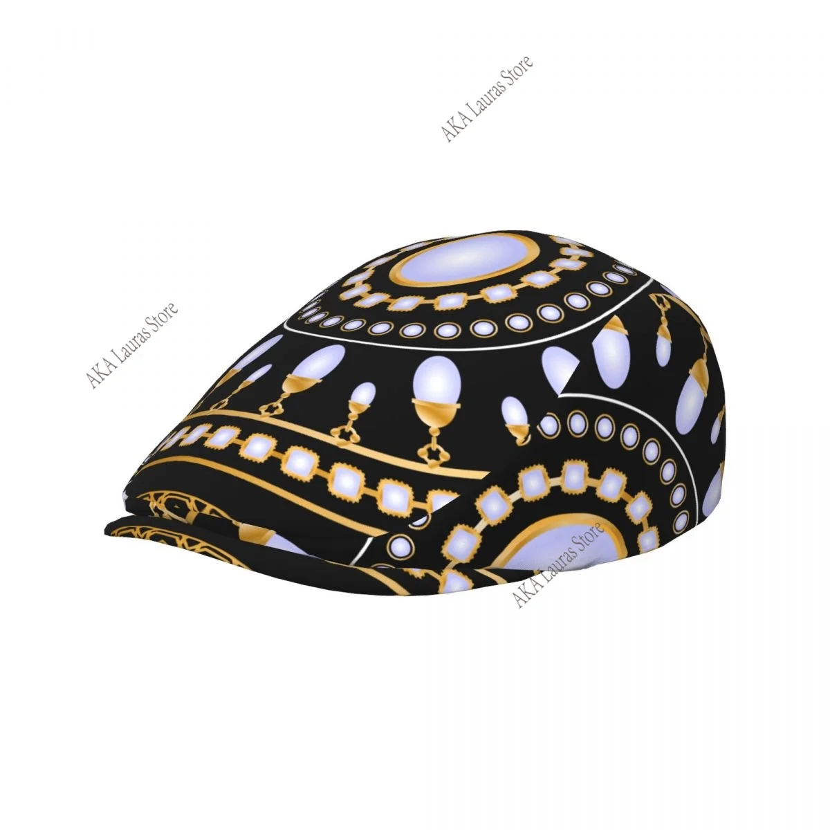 Winter Hat Male Berets Gold Chains Baroque HJat for Women