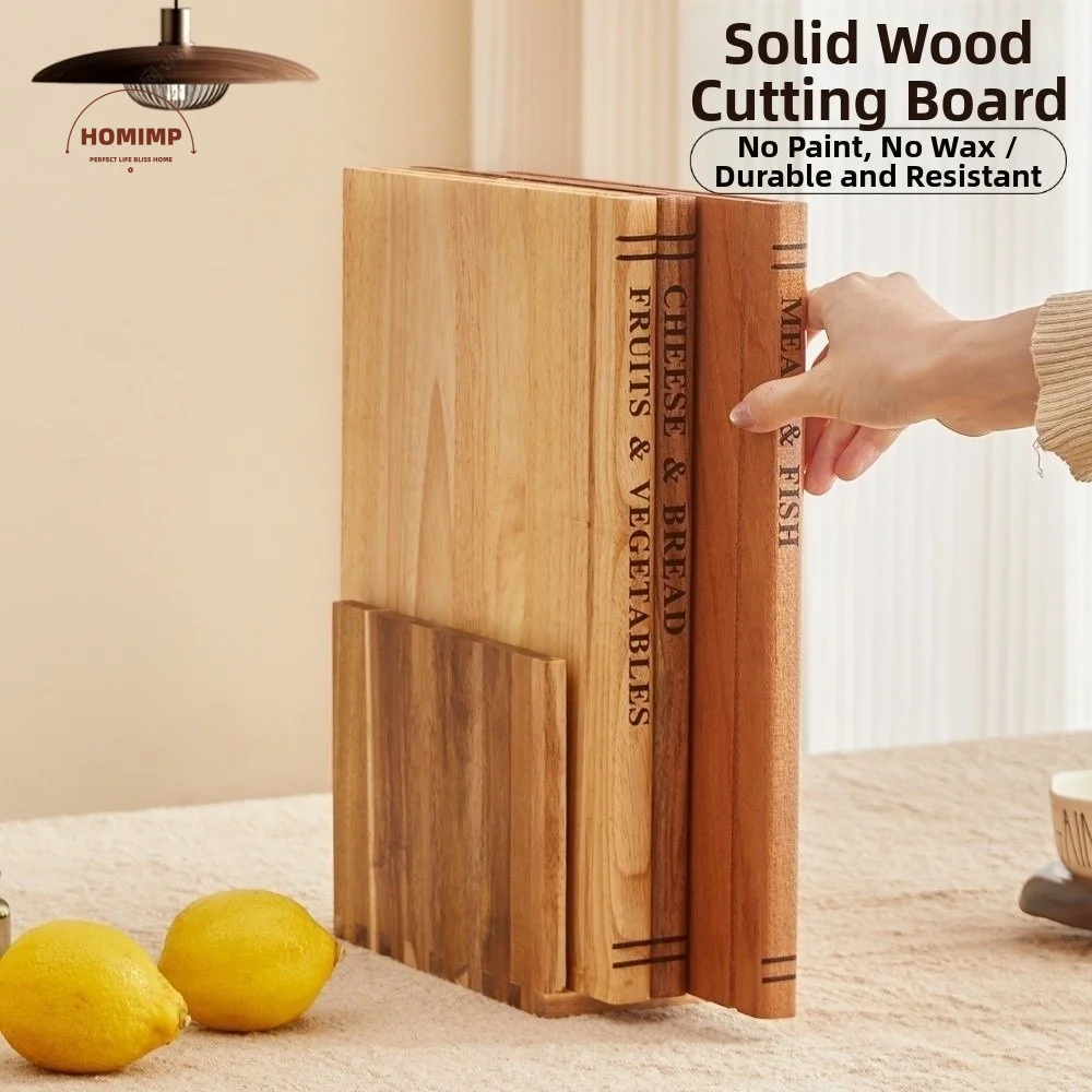 

1/3 Pieces Multi-Functional Wooden Cutting Board Thickened Large Size Chopping Board Minimalist Serving Board Restaurant