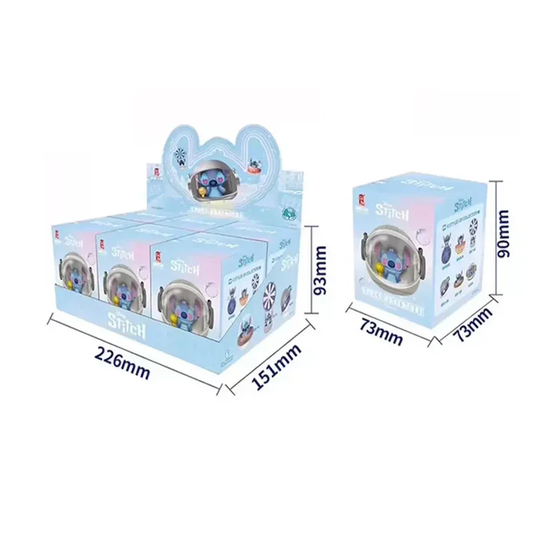 Disney-Stitch Space Adventure Series Blind Box, Lucky Mystery Box, Anime Figura Modelo, Coleção, Brinquedos de Decoração, Presente Infantil