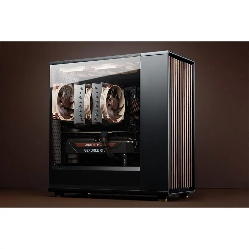 Noctua NH-D15 G2 8 히트 파이프 컴퓨터 라디에이터, 2개의 NF-A14x25r G2 PWM/NM-SD1 드라이버 및 NT-H2, 비대칭 냉각 핀 세트 포함