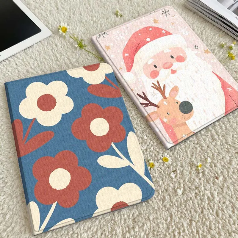

Cartoon Flower Blue Pattern Tablet Case For Xiaomi Redmi Mini Pad SE K 2 4 5 6 7 8 2023 2025 11 8.8 11.2 10.1 Pro Gift