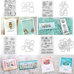 Animal Bundles Clear Stamps And Metal Cutting Dies 2024New For DIY Craft Making Card  Photo Album Scrapbooking Decoration