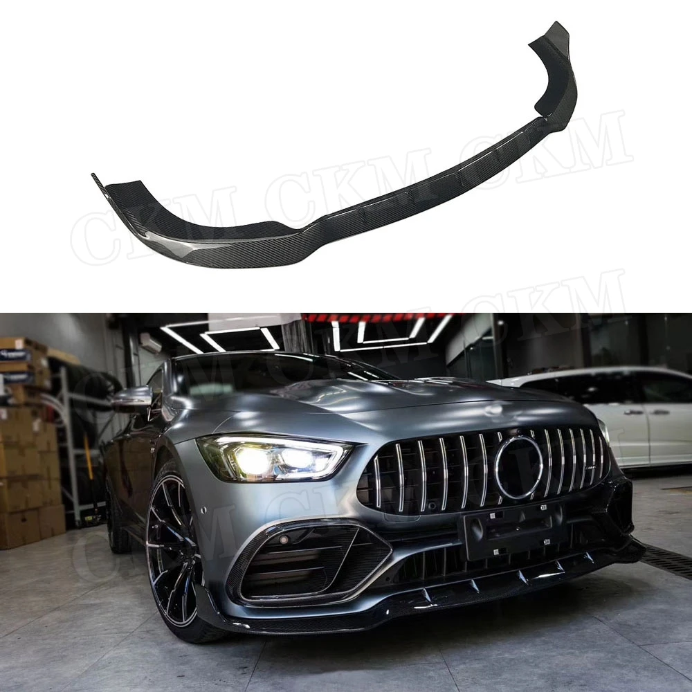 

Prepreg Dry Carbon / FRP Front Bumper Lip Spoiler For Benz AMG GT43 GT50 GT53 2019-2023 Head Extension Chin Body Kits
