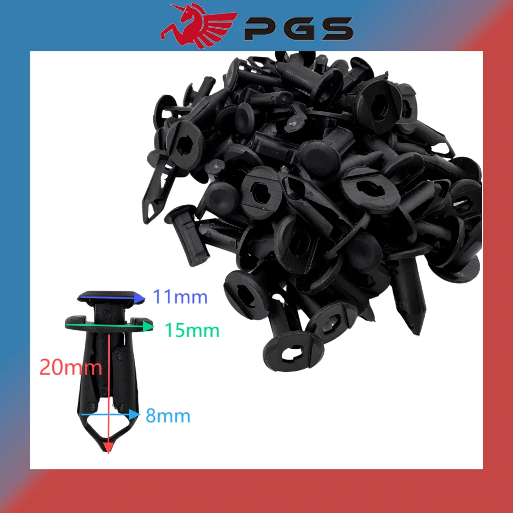 50PCS Cover Plastic Clamp Push Rivet For CFmoto 400 450 500 500S 520 550 600 625 Touring 800 820 850 950 1000 9060-040310