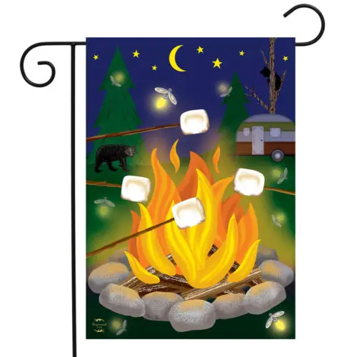 Briarwood Lane Campfire S'mores Summer Garden Flag