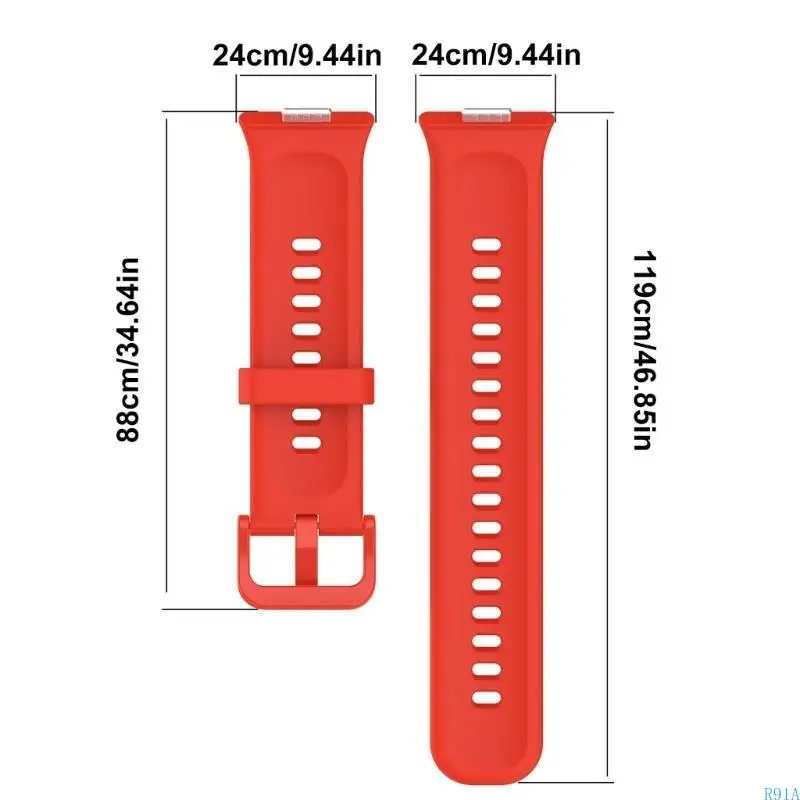 R91A замена браслета Водонепроницаемый ремешок для часов удобной силиконовой часовой лент удобный браслет для часов для часов