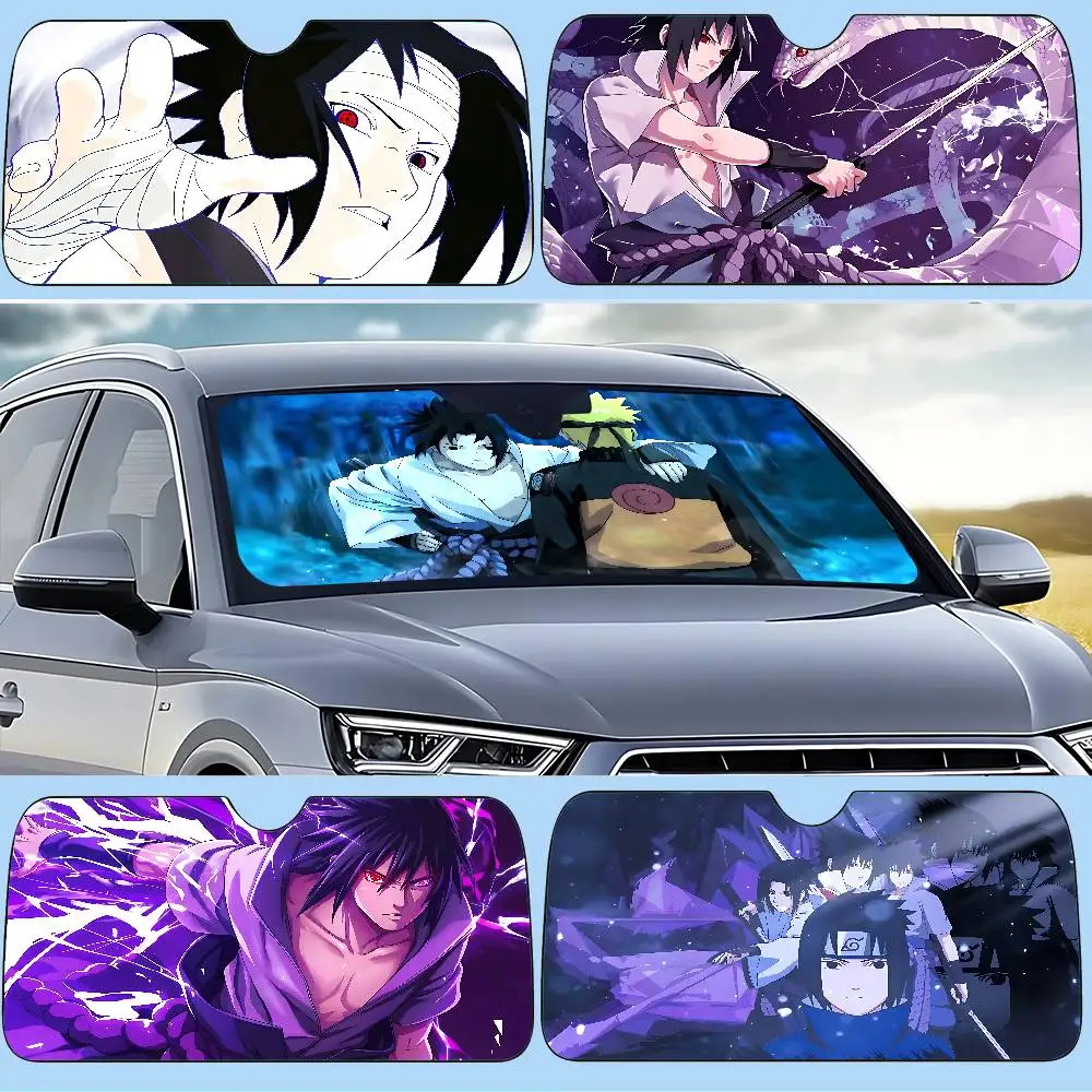 Sasuke Uchiha Windshield Sunshade Car Window Windscreen Cover Sun Shade Auto Sun Visor Car-covers Car Solar Protection