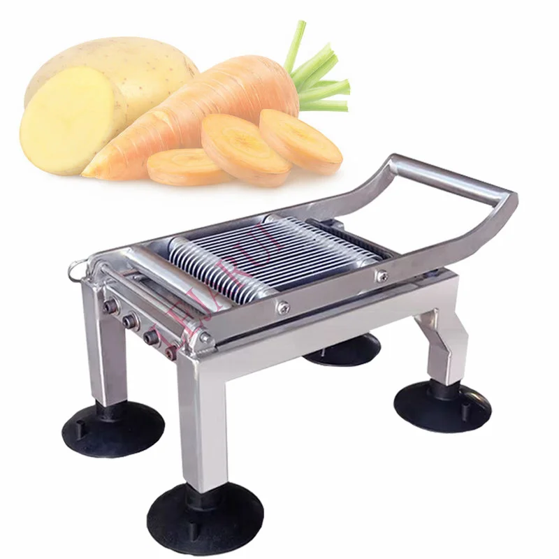 Stainless Steel Fruit Vegetable Section Slicing Machine Commercial Potato Tomato Lemon Manual Slicer Cutter