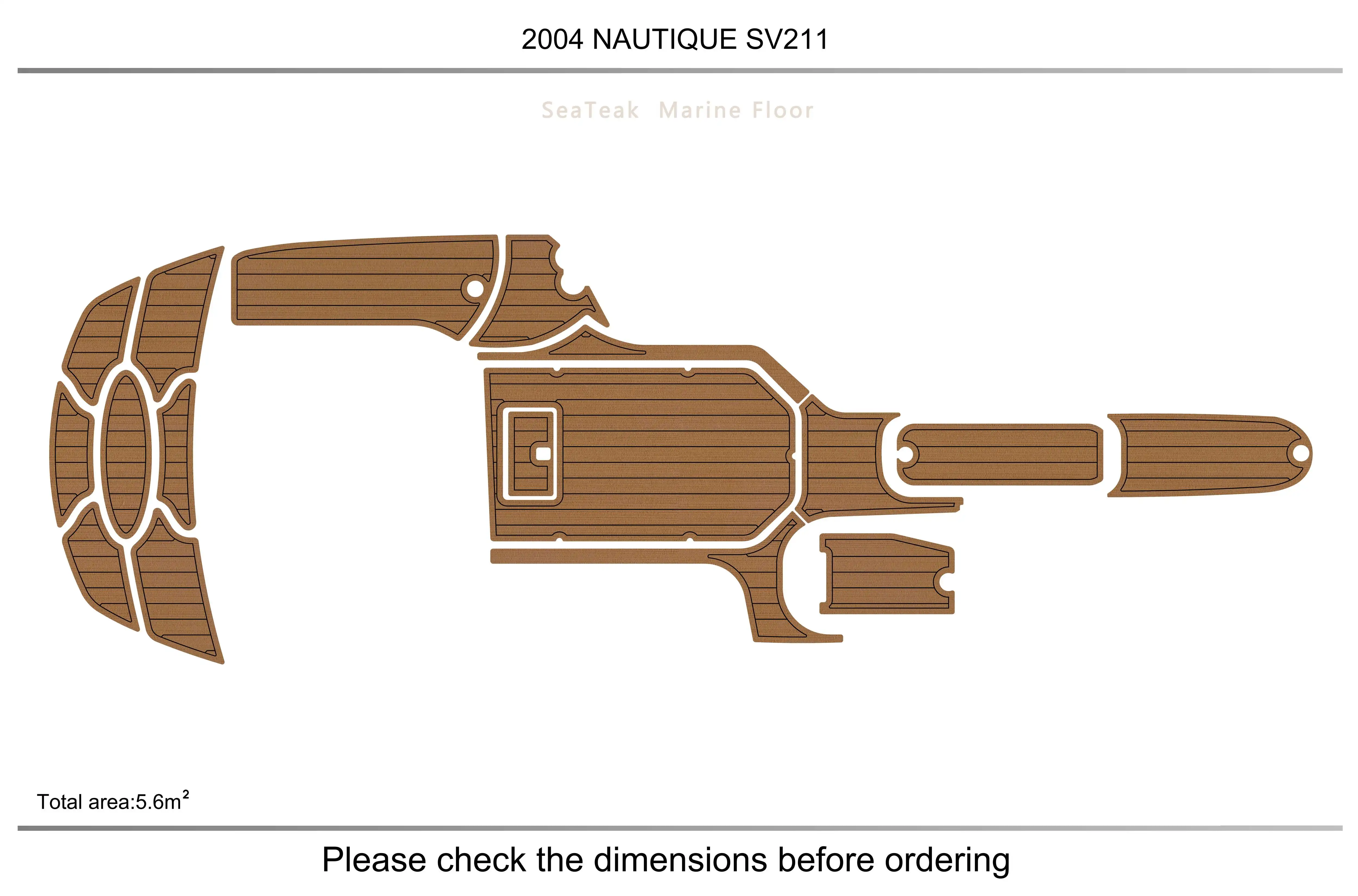 

2004 NAUTIQUE SV211 Cockpit swimming platform bow 1/4" 6mm EVA fAUX carpet Water Ski Yacht Fishing Boat Non-slip mat floor