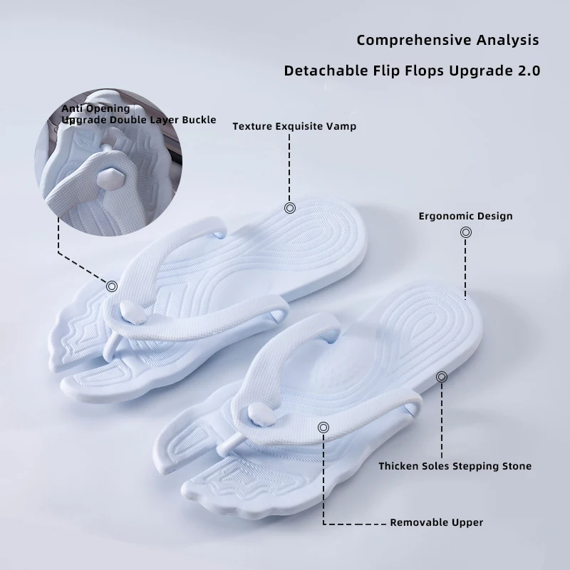 

Slippers Men's Platform Flip Flops Bathroom Home Slippers Women Hotel slippers Outdoor travel folding slippers Non-slip Slides