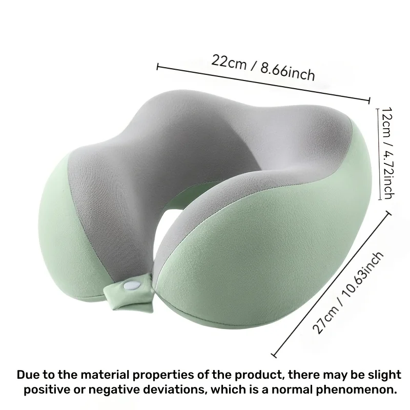 Ergonomic U-Shaped Neck Pillow with Storage Bag - Memory Foam Travel Pillow with Slow Rebound Technology, Machine Washable Cover - view 2