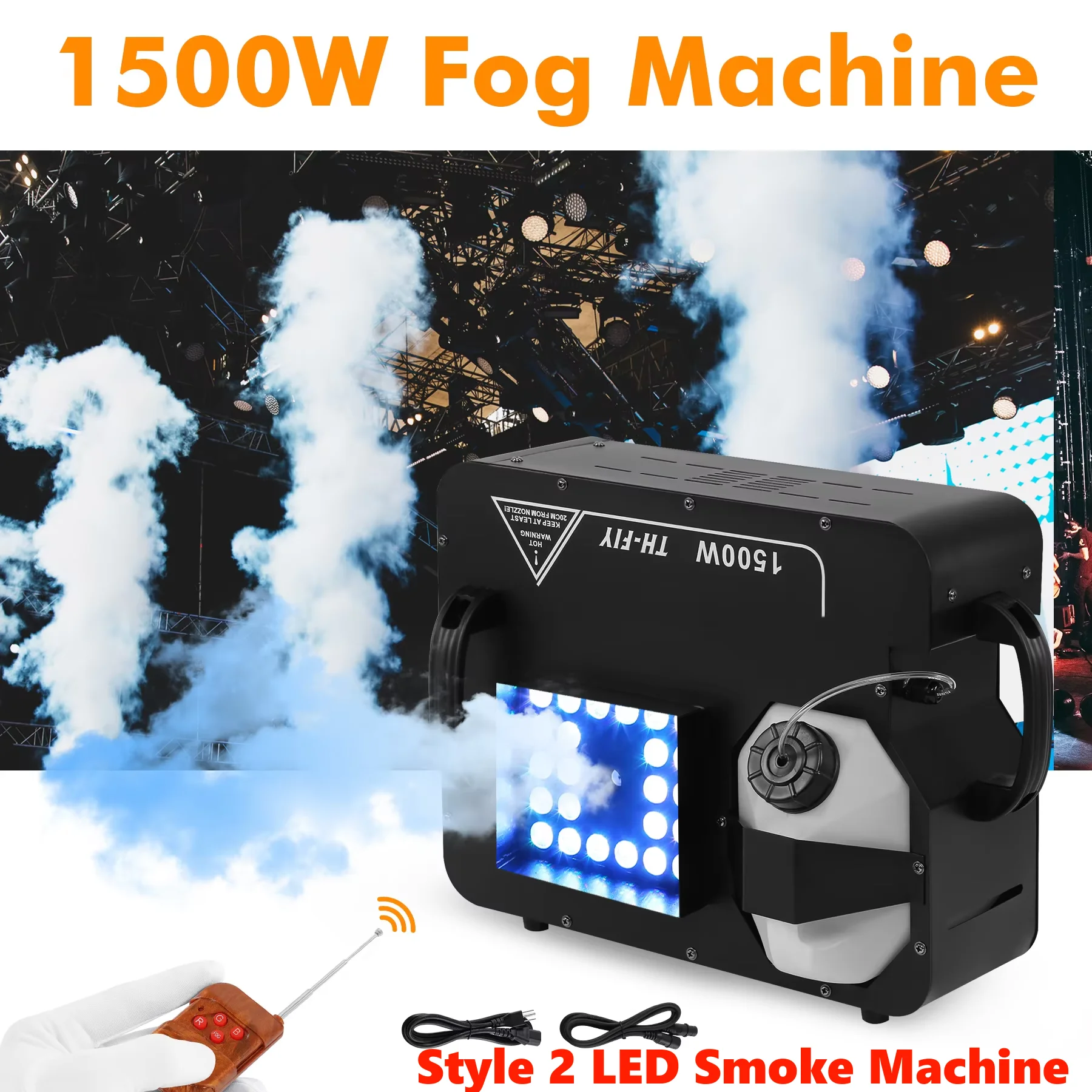 Stage lighting Special effects 1500W air column type smoke spraying machine DMX vertical disco fog machine smoke generator