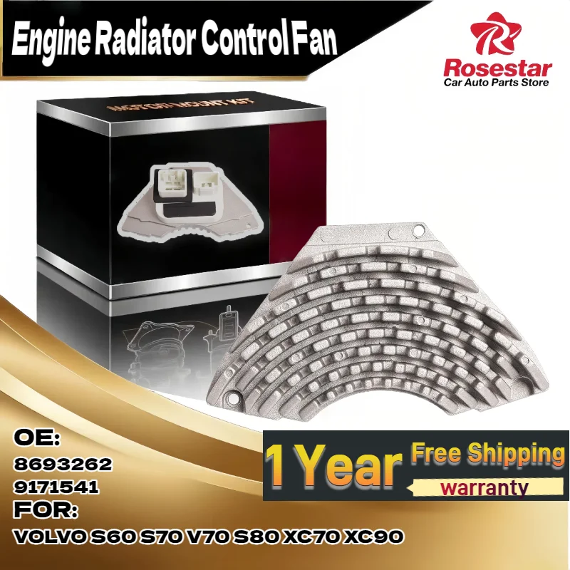 

New HVAC Blower Motor Resistor for Volvo S60 S80 V70 XC70 XC90 1999-2014 8693262 9171541