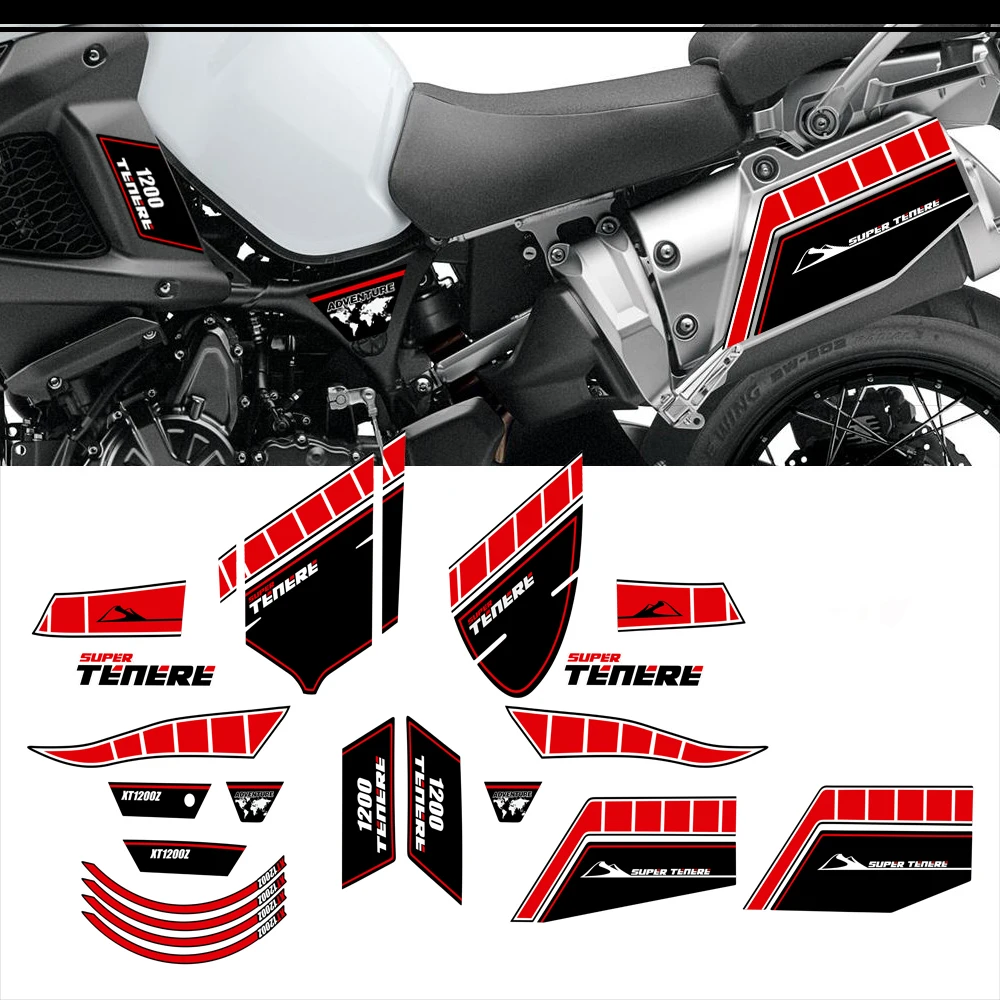 Voor Yamaha Super Tenere Xt1200z 2010 2011 2012 2013 Kofferbak Tank Pad Bescherming Stickers Xt 1200 Z Wereld Crosser Kit