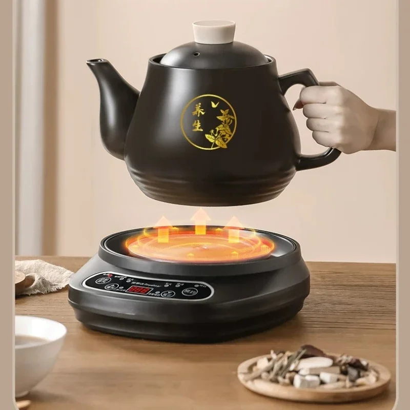 220V Royalstar Automatic Chinese Herbal Medicine Pot Electric Decoction Cooker Ceramic Clay Pot for Home Use Y