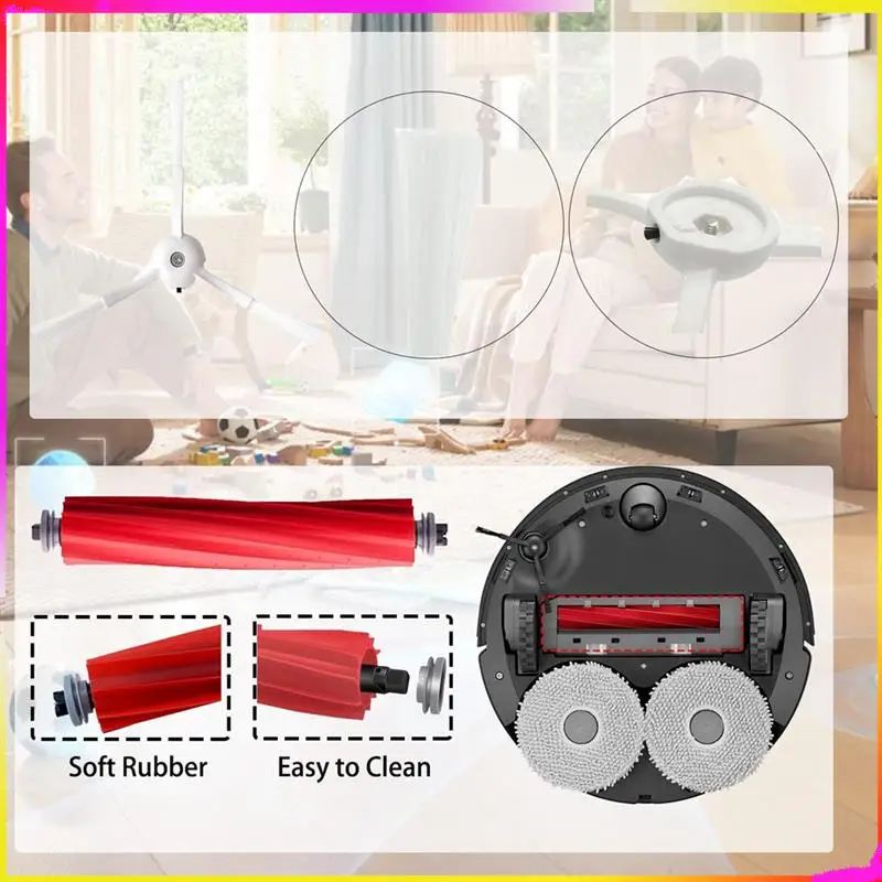 Roborock Qrevo S/Qrevo Maxv/Qrevo S/Qrevo Plus Robtic 진공 청소기 브러시 필터 걸레용 M04K 액세서리 키트