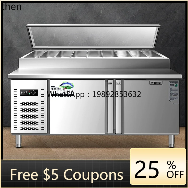 

ABB Freezer Pizza Topping Station Salad Dessert Refrigerated Operation Table