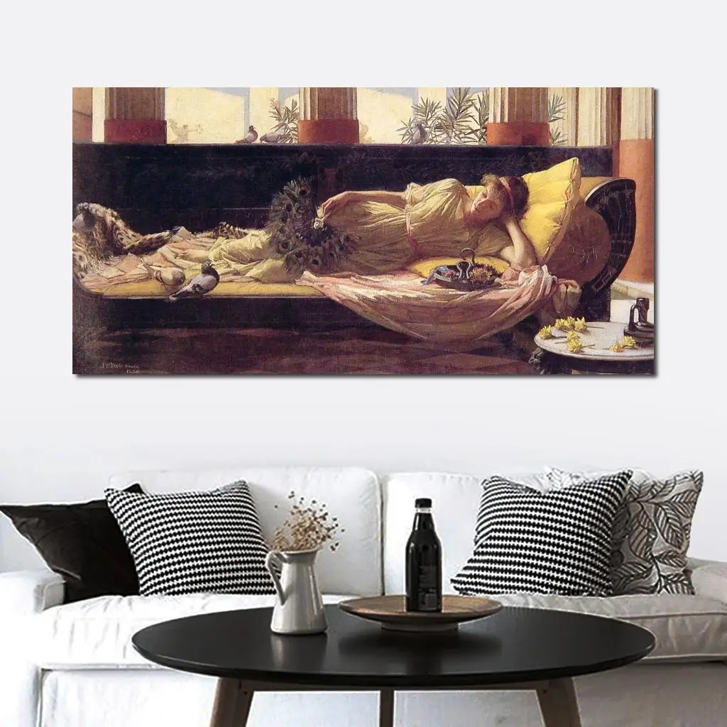 Animal paintings John William Waterhouse's reproduction Its sweet doing nothing hand painted High quality