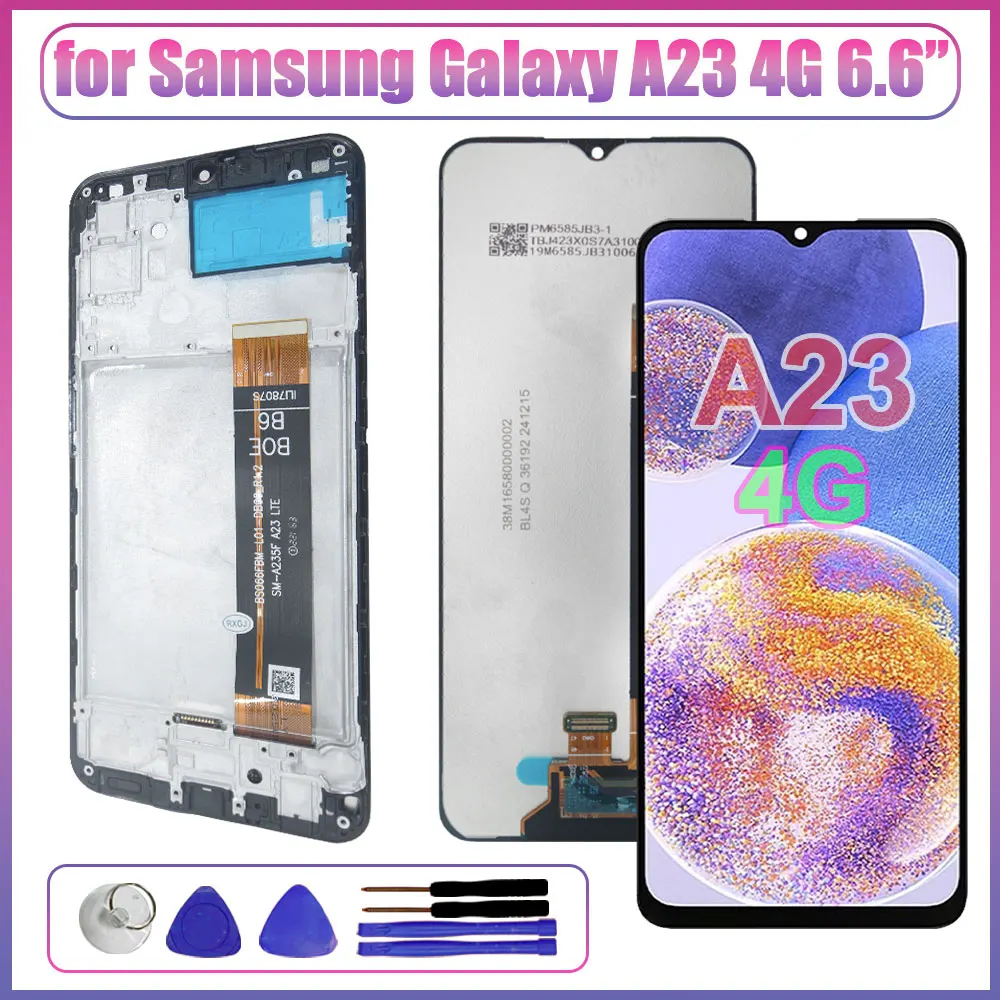 LCD for Samsung Galaxy A23 4G LCD Display Touch Screen Digitizer Assembly Replacement for Samsung A23 4G A235M A235F A235N