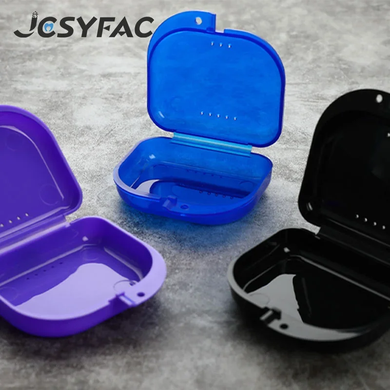 

1 шт., чехол для коробки для зубных протезов, плотный фиксатор с замком, держатель для поддельных зубов, фиксатор с вентиляционными отверстиями, ортодонтический чехол для рта