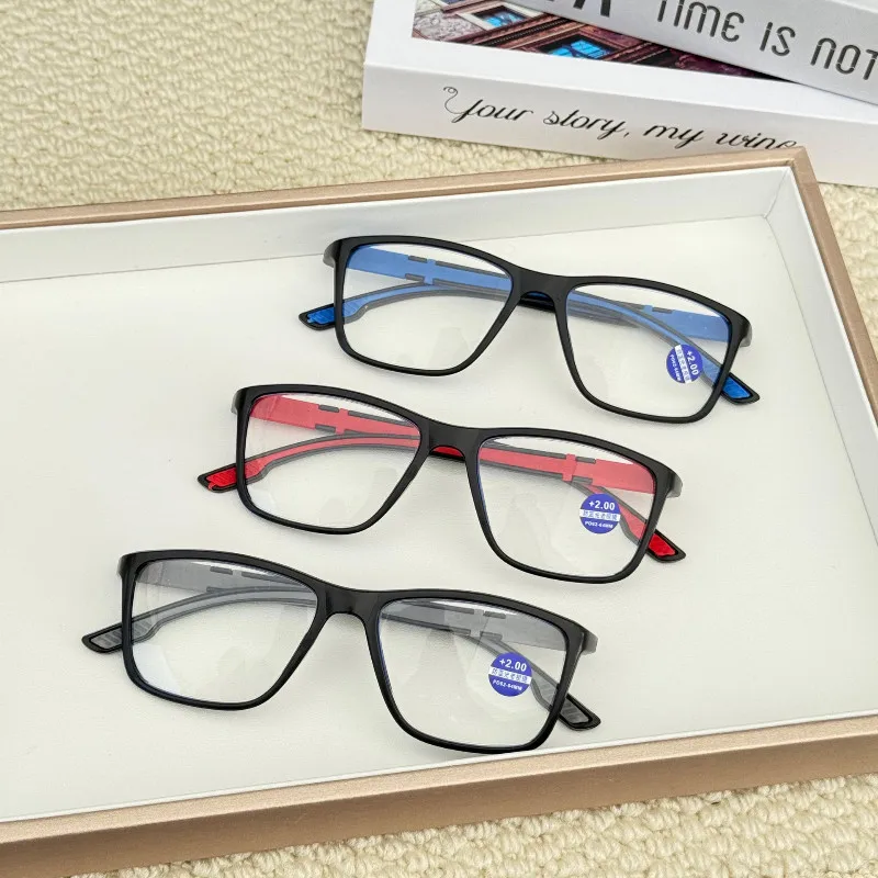 

3PCS Photochromic Reading Glasses for Men Sports and Color Changing Long Sighted Glasses