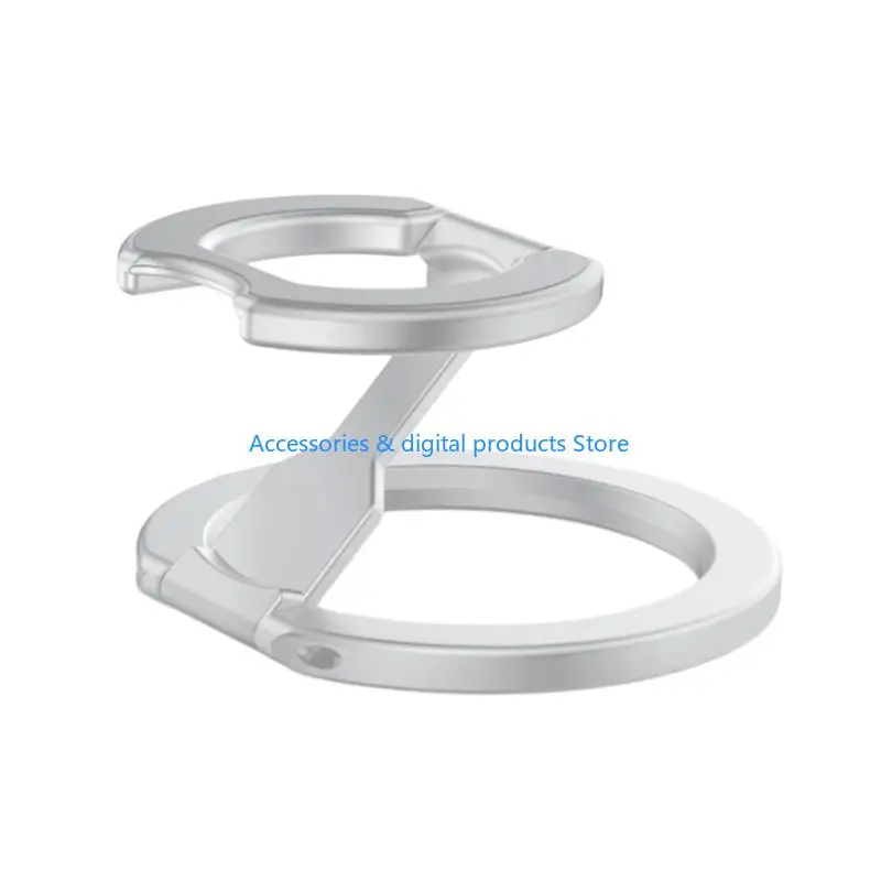 77JD Metal Foldable Phone Stand 360 Rotating Grip Desk Cellphone Mount Stand