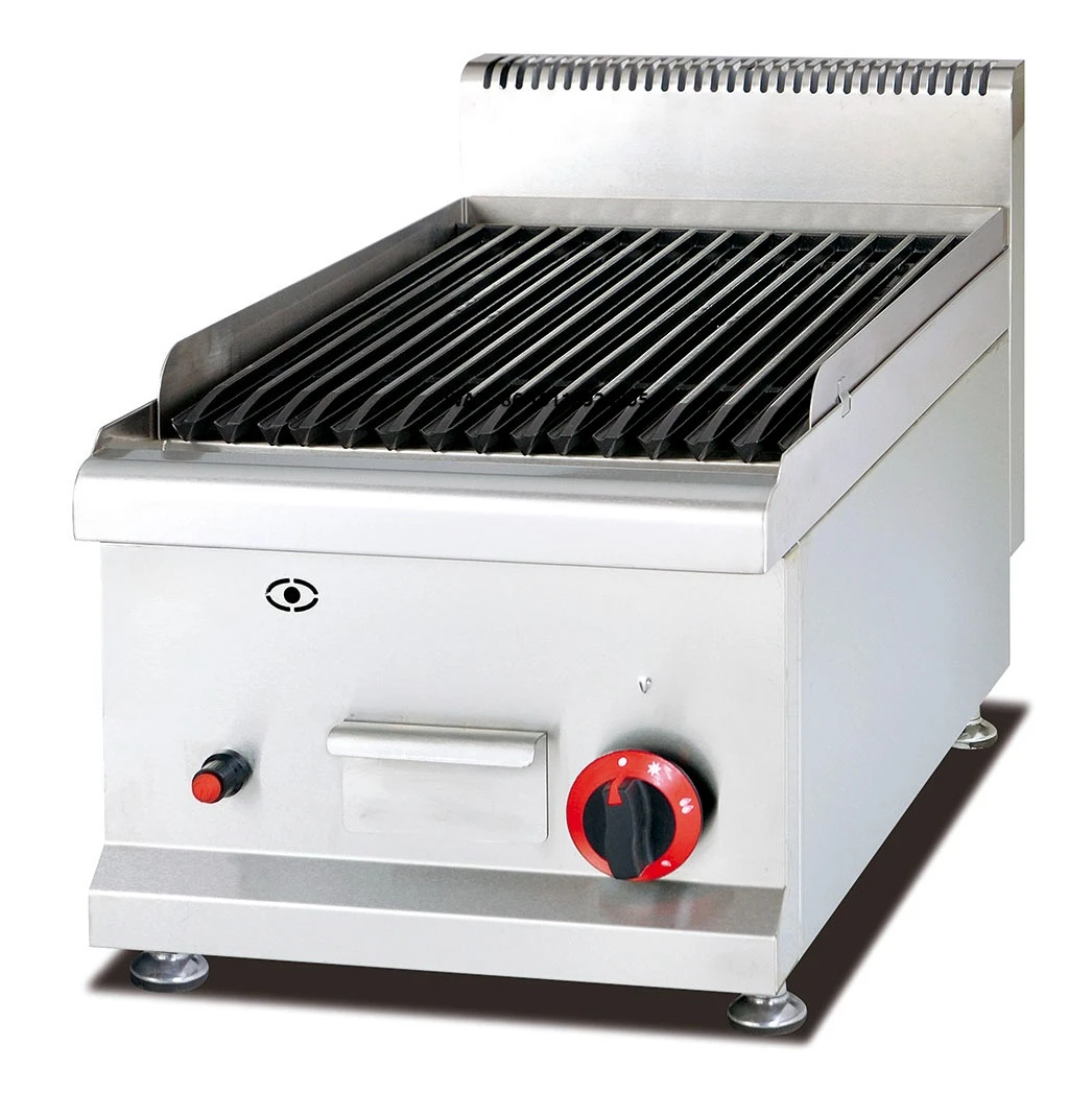 

Commercial Gas Lava Rock Grill Kitchen 201 Stainless Steel BBQ Industrial Black Rock Grill Lava Steak Stone
