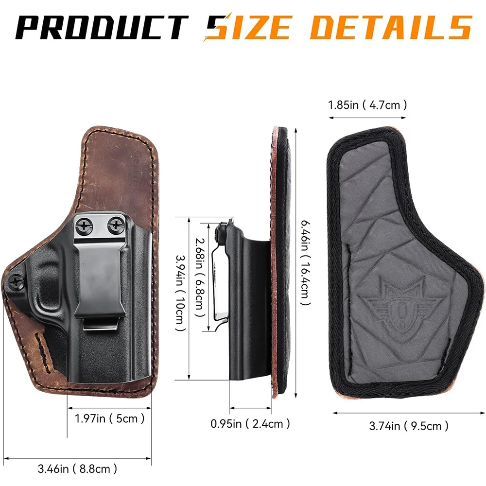 Concealed Carry Pistol Holster Right Hand Gun Holster IWB Hangun Holster Airsoft Holder for Sig Sauer P365/P365 SAS/P365X Case view 2