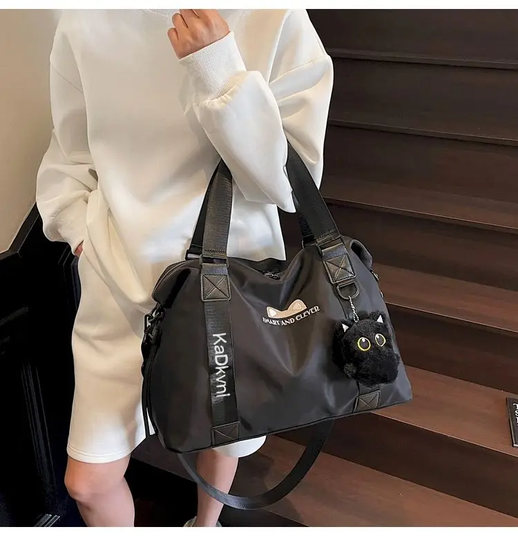 

Large Capacity Luggage Handheld Single-Shoulder Crossbody Bag Fashionable Versatile Sport Fitness Travel Breathable Soft Durable