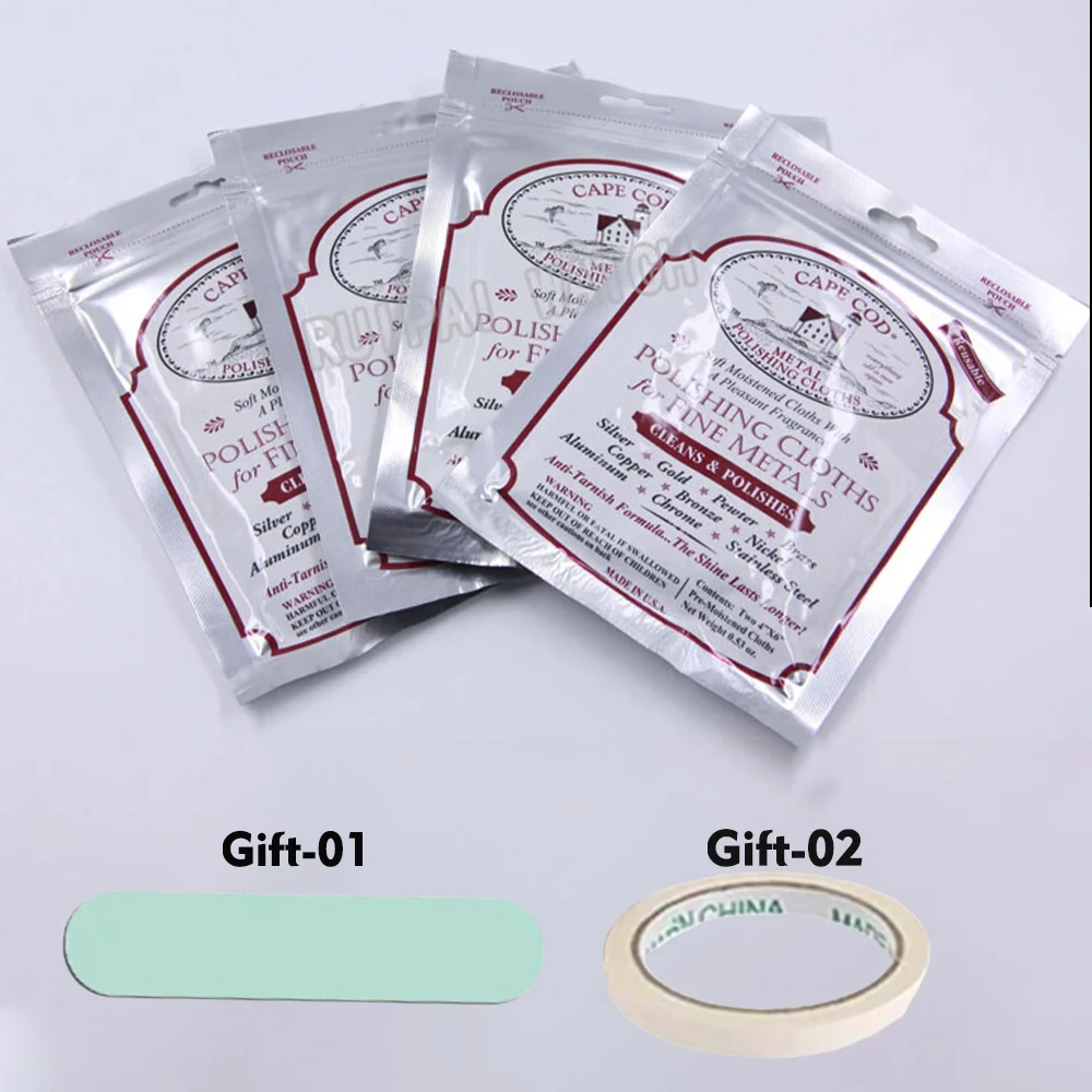Watch Cape Cod Metal Polishing Cloths Fit for Metals Silver Brass Gold Steel Watch Phone Jewelry Remove Scratch Protect Polish