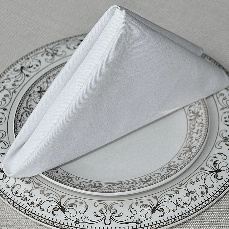 Cloth Napkins Cotton Dinner Napkins + Hemmed Edges, Washable Napkins Perfect For Parties, Weddings And Dinners