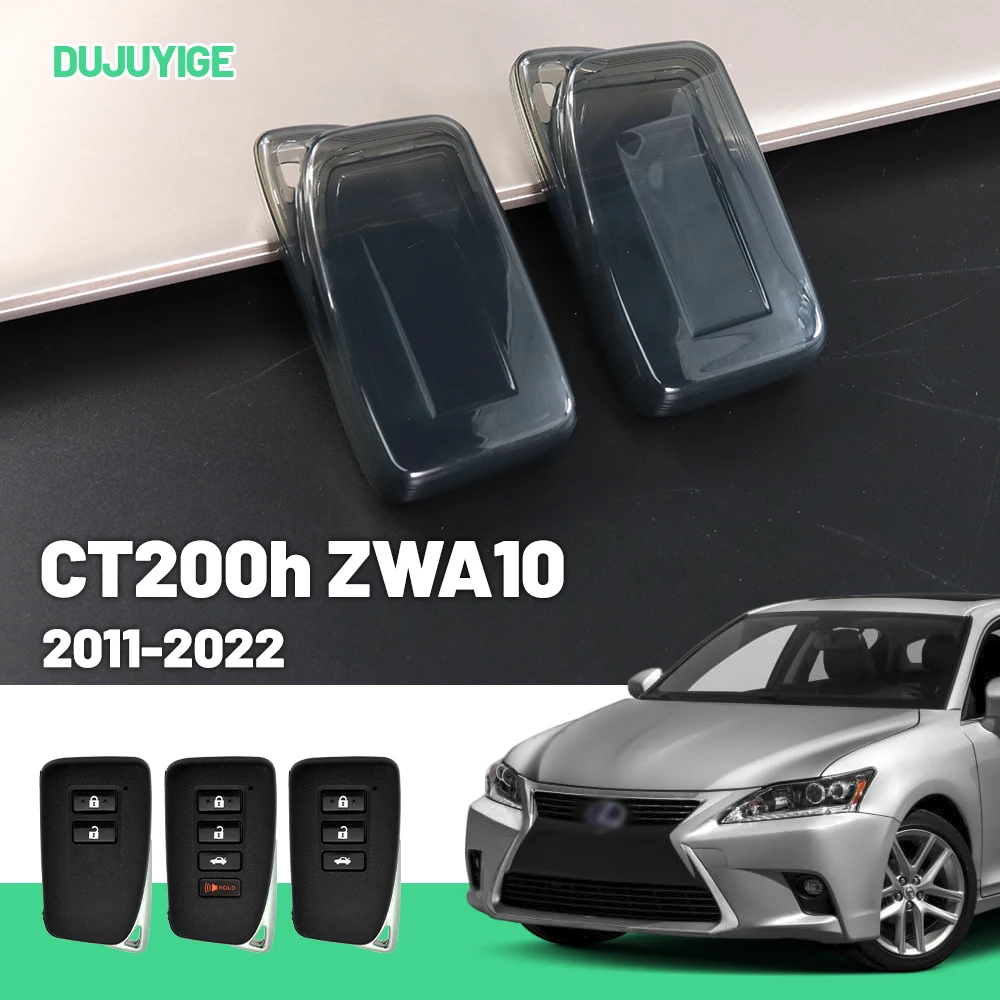 

Прозрачный чехол для ключей из ТПУ для Lexus CT200h ZWA10 2011-2022, защитный чехол для брелока, автомобильные аксессуары 2012 2013 2014 2015 2016
