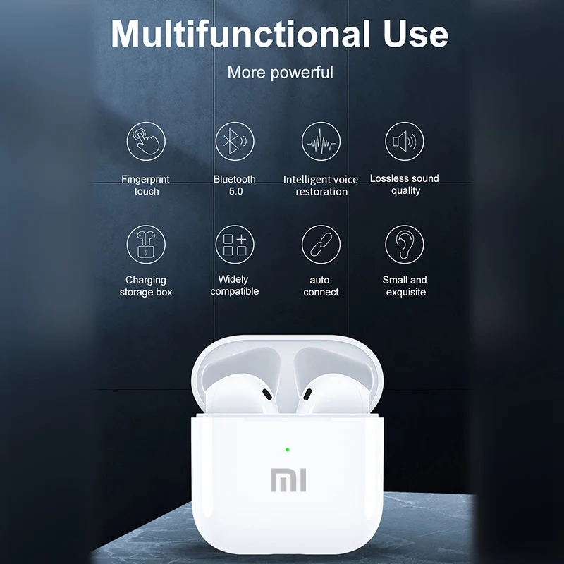 Xiaomi Mijia Bluetooth Earbuds Wireless Earphones TWS Headsets Stereo HiFi Sport Headphones With Mic Compatible Smart Phones