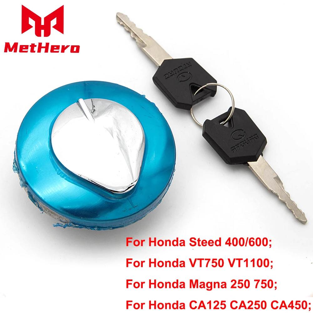 

Motorcycle Fuel Gas Cap Cover Tank Lock Set Fit For Honda Steed 400 600 Magna 250 750 Rebel CMX250 CMX450 CMX250C Rebel 250