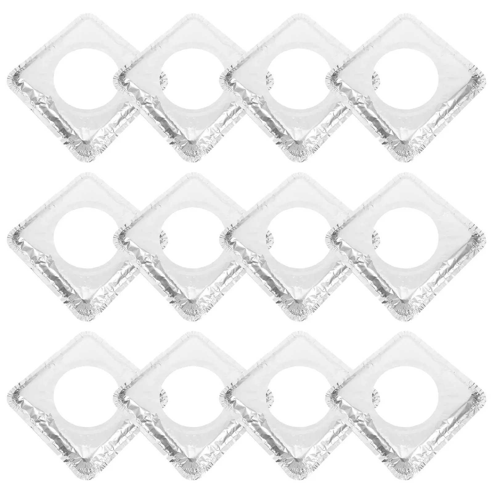 

40pcs Stove Burner Covers Aluminum Foil Gas Liners Clean Oil Proof Heat Resistance Kitchen Eco Friendly Reusable Fits Stoves
